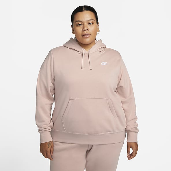 Long Sleeve Stripe Print Hooded Tops Blouse Leisure Loose Round Neck Tunic Sweatshirt 5XL Plus Size Hoodies for Women Pink, XXXL 