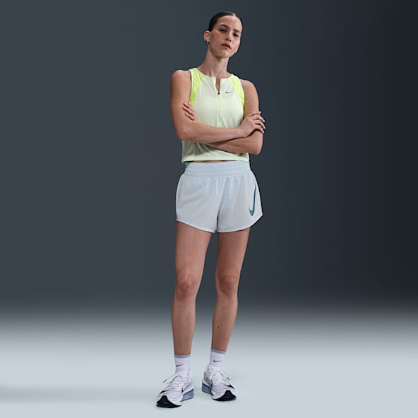 Nike One Shorts de correr Dri-FIT de tiro medio con forro de ropa interior para mujer