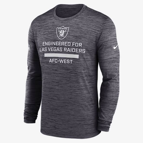 Las Vegas Raiders Sideline Team Issue Velocity Men's Nike Dri-FIT NFL Long-Sleeve T-Shirt