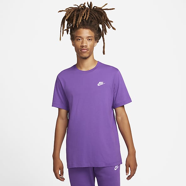 Nike Men's T-Shirt - Purple - XXXL