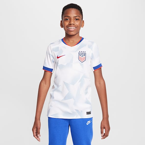 USWNT 2025 Stadium Home (Women's Team) Big Kids' Nike Dri-FIT Soccer Replica Jersey