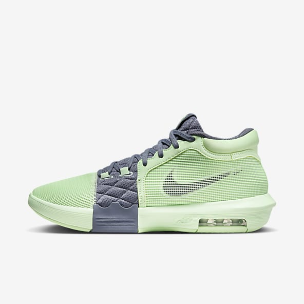 Green LeBron James Shoes. Nike SE