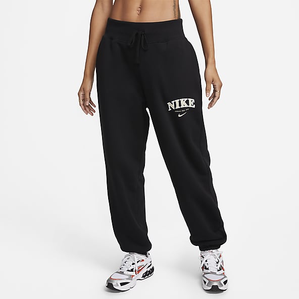 Oversized High-Waisted Black Joggers & Sweatpants. Nike LU