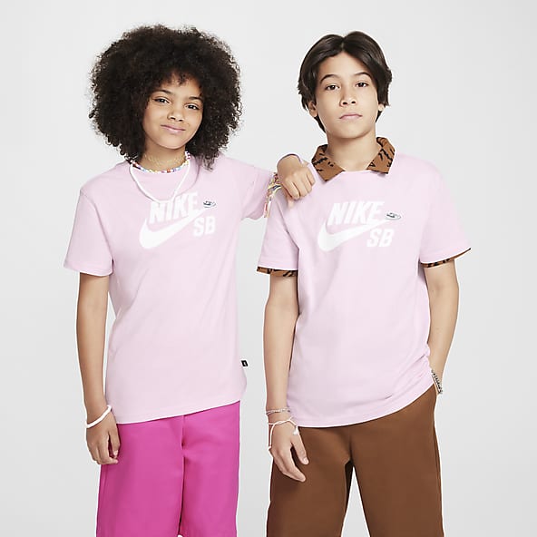 Boys Pink Skate Shirts. Nike