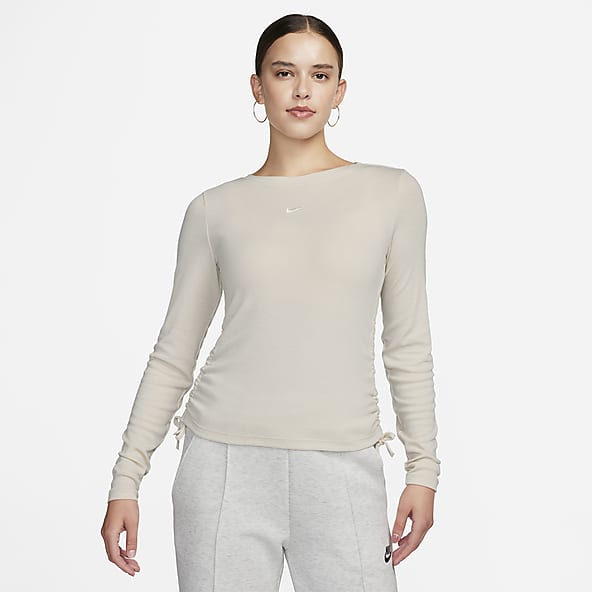 Maglia nike top donna marrone