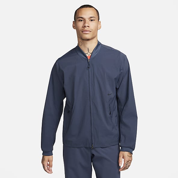 Blue nike bomber best sale jacket