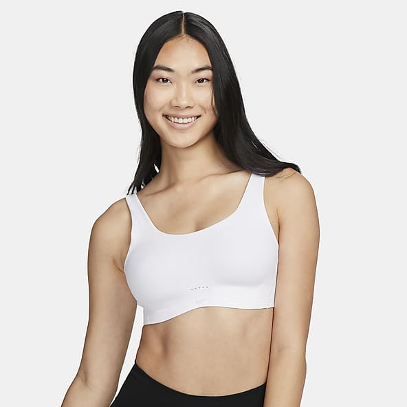 Women's White Sports Bras. Nike CA