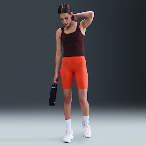 Nike Zenvy Shorts de ciclista de cintura alta de 20 cm con soporte suave para mujer