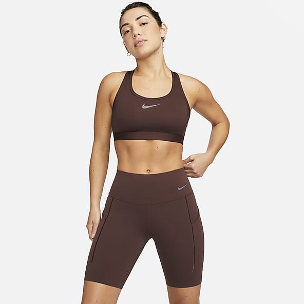Mallas top nike marron