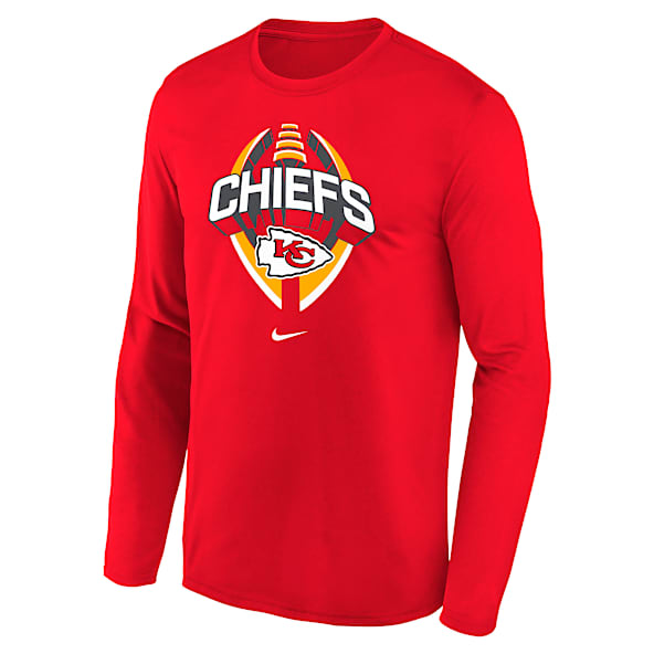 Kansas City Chiefs Legend Icon Big Kids' Nike Dri-FIT NFL Long-Sleeve T-Shirt