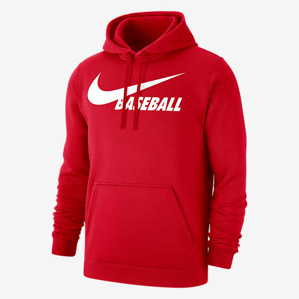 nike red and grey hoodie