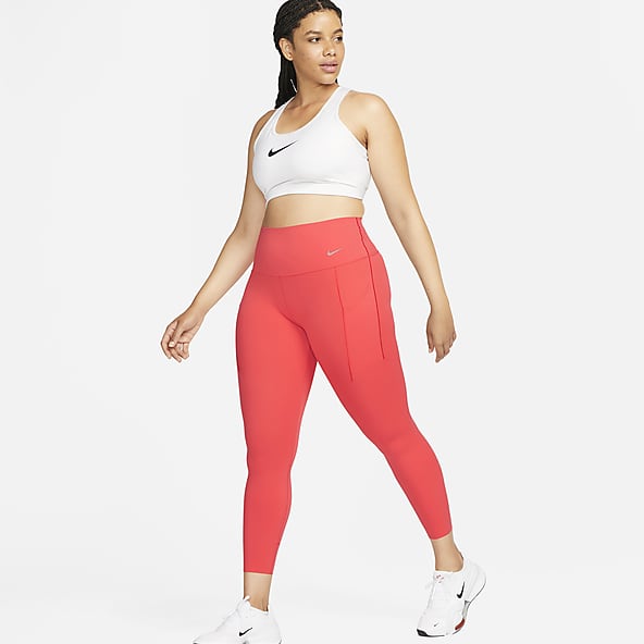 Women`s Nike Pro Intertwist Hyperwarm Training Leggings M Red