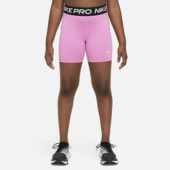 NIKE PRO Women DRI-FIT Two Tone Pink Stretch Capri Leggings Size XL 