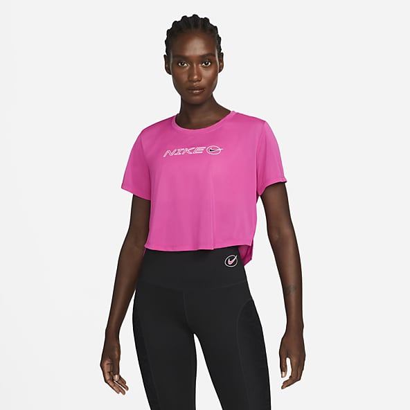 Hot pink nike apparel top