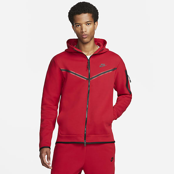 red nike jacket full zip