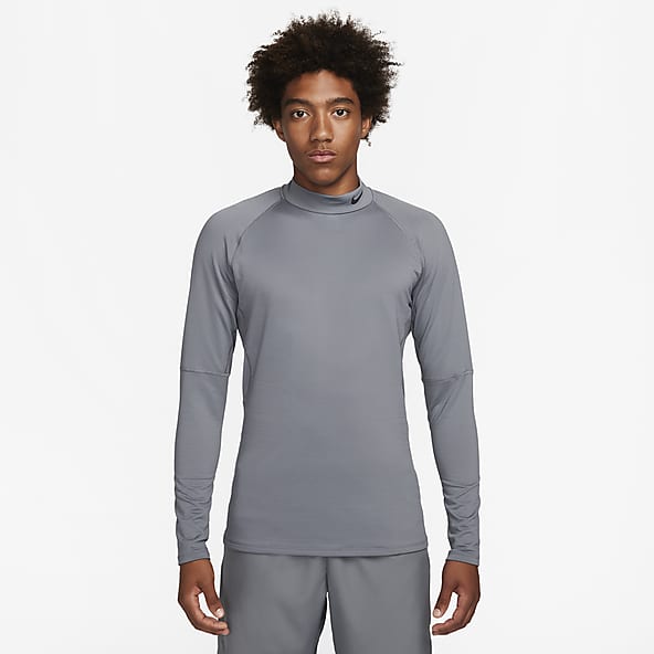 Nike Pro Men's Dri-FIT Warm Long-Sleeve Fitness Mock.