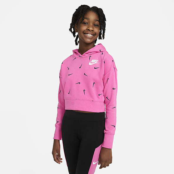 girls nike pink hoodie