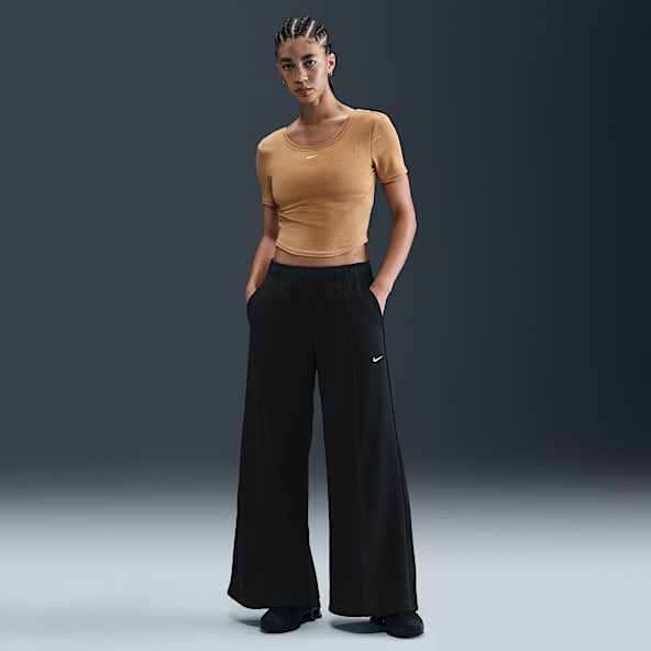 Nike Sportswear Women's Mid-Rise Wide-Leg Track Pants