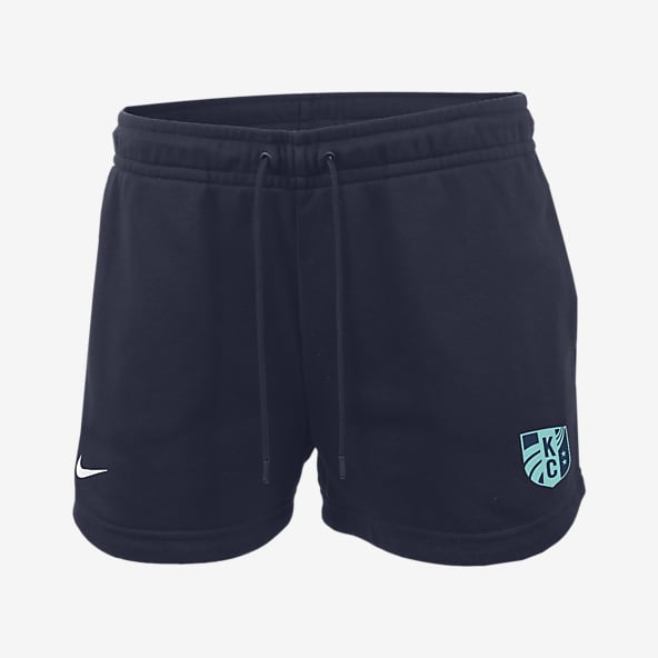 womens nike blue shorts