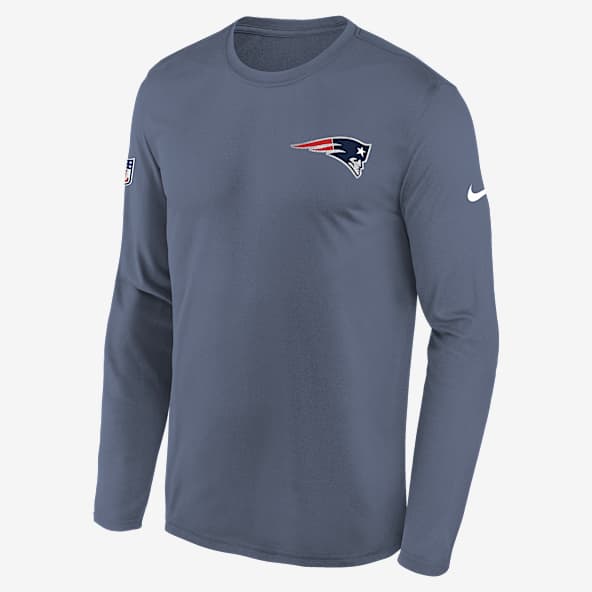 New England Patriots Rivalry Sideline Legend Big Kids' Nike Dri-FIT NFL Long-Sleeve T-Shirt