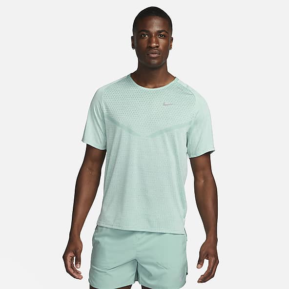 Green Dri-FIT Running Short-Sleeve. Nike UK