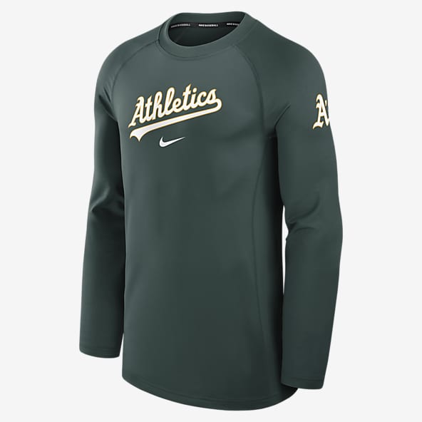 Oakland Athletics Authentic Collection Game Time Men's Nike Dri-FIT MLB Long-Sleeve T-Shirt