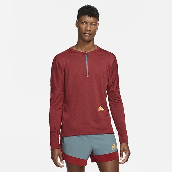 nike running dri fit quarter zip