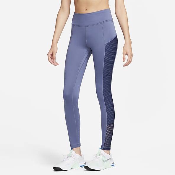 Nike Training One Dri-Fit leggings in blue