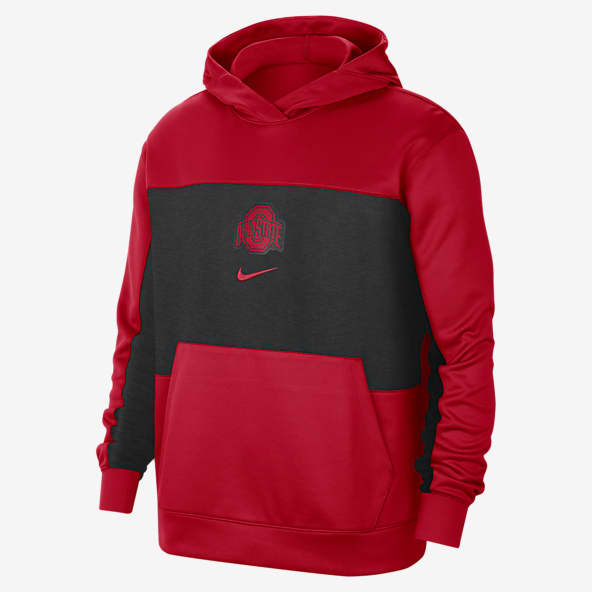 nike hoodie red writing
