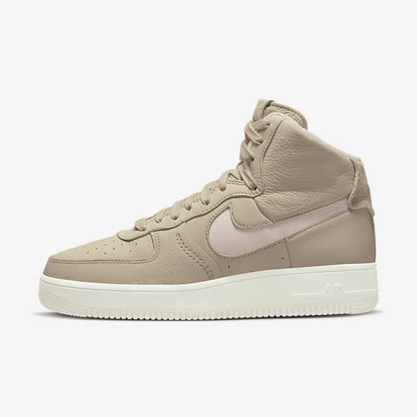 nike air force high tops brown