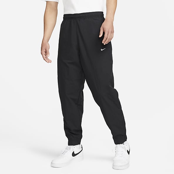 nike nylon track pants men's