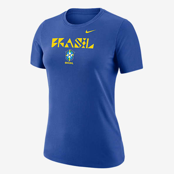 Nike T-shirt Brasil Blue Store Online
