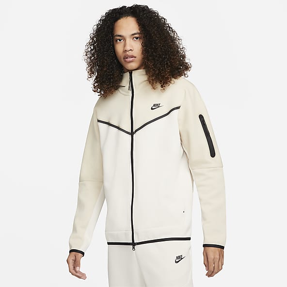 Nike tech fleece gris y blanco