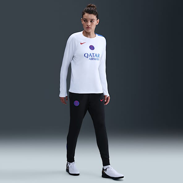Paris Saint-Germain Strike (tredjeställ) Stickade fotbollsbyxor Nike Dri-FIT Total 90 för kvinnor