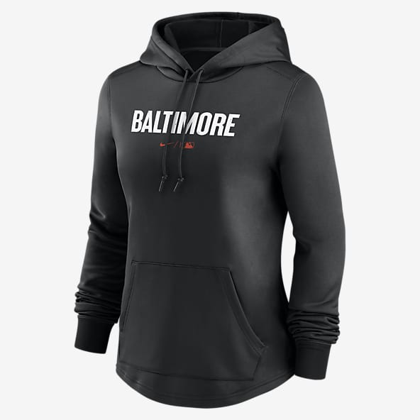 Baltimore Orioles Black Dri-Fit Therma Baseball Hoodie by Nike