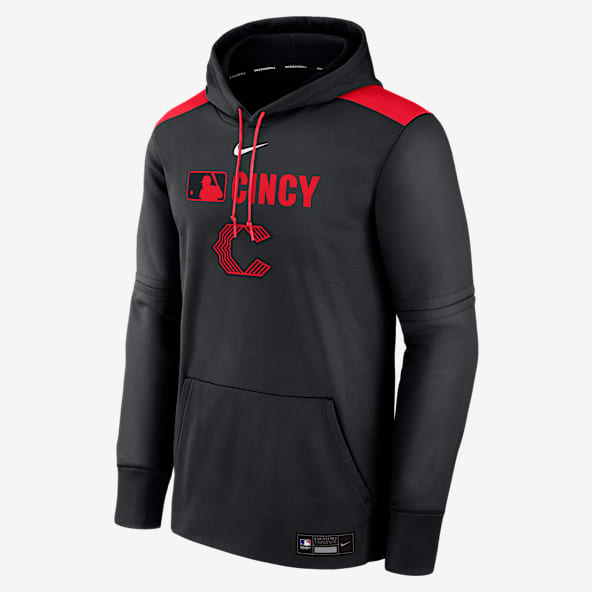Cincinnati Reds Authentic Collection City Connect Men's Nike Therma MLB Pullover Hoodie
