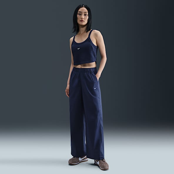 Nike Sportswear Chill Poplin Women's High-Waisted Loose Open-Hem Trousers
