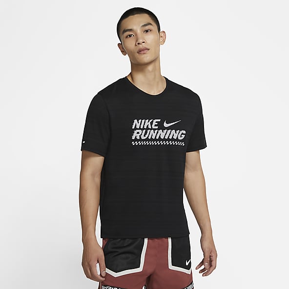 pink nike miler t shirt