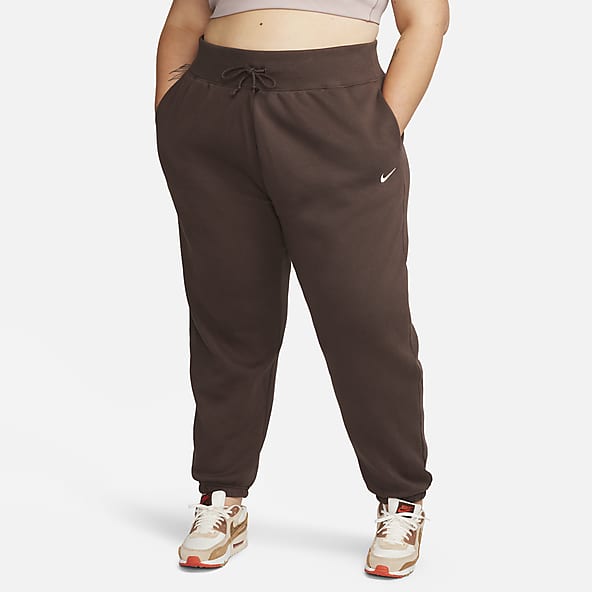 Nike oversized sweatpants in brown