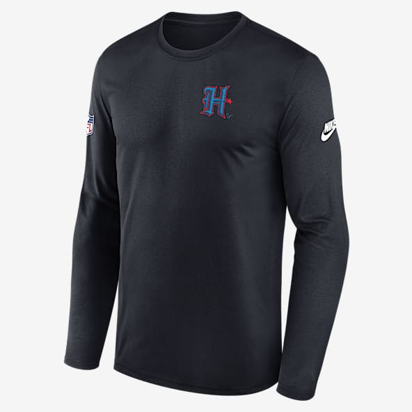 Houston Texans Alt Legend Small Logo Men's Nike Dri-FIT NFL Long-Sleeve T-Shirt