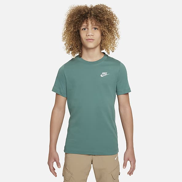 Boys green nike shirt clearance