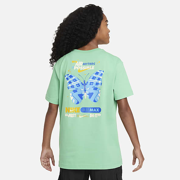 Camiseta Flower Power verde niña