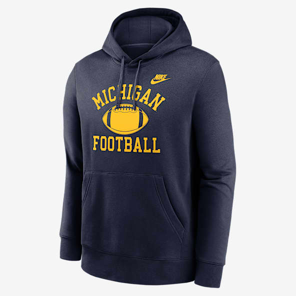 Michigan Legacy Club Football Icon Men's Nike College Pullover Hoodie