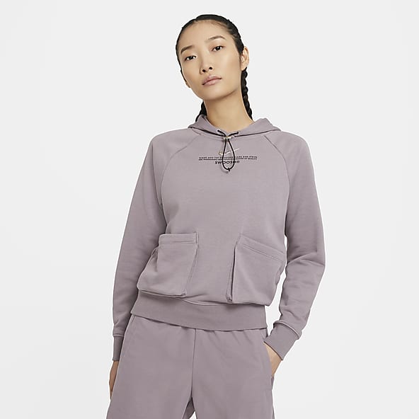 nike high neck vest crop top in purple