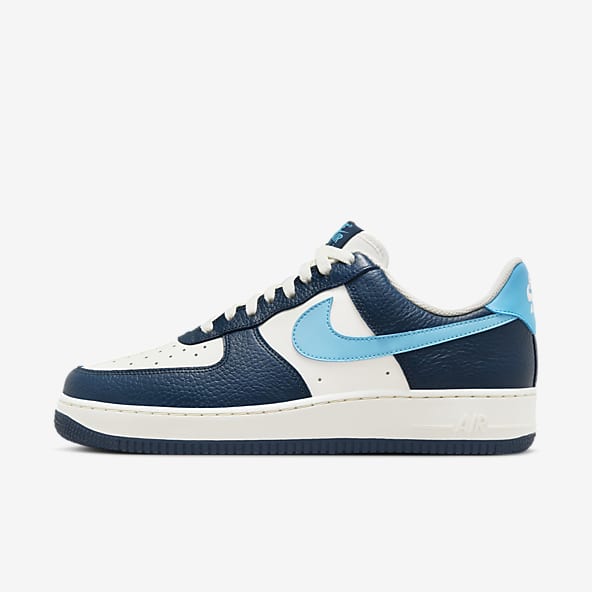 nike air force 1 mens white and blue