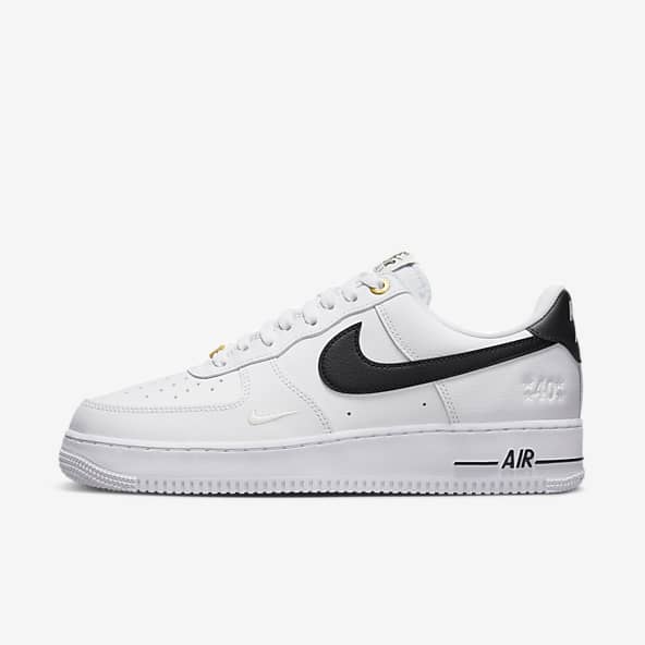 white and black nike air force ones