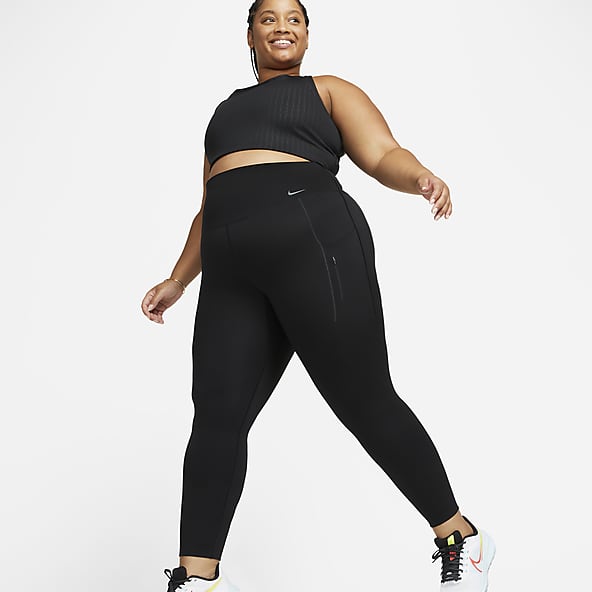 Nike Women's One Mid-Rise Printed Leggings (Plus Size) in Black