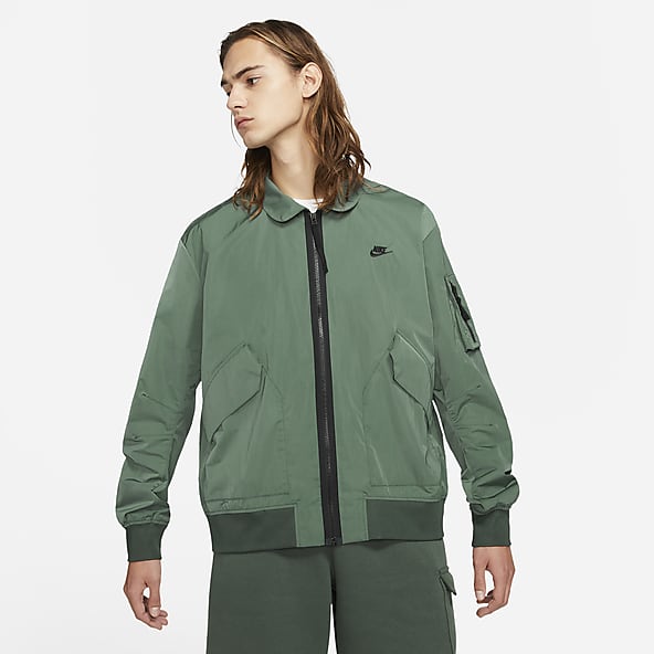 nike green bomber jacket
