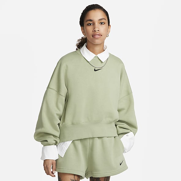 Nike Sportswear Plush Women's Oversized Crew-Neck Mod Crop Sweatshirt