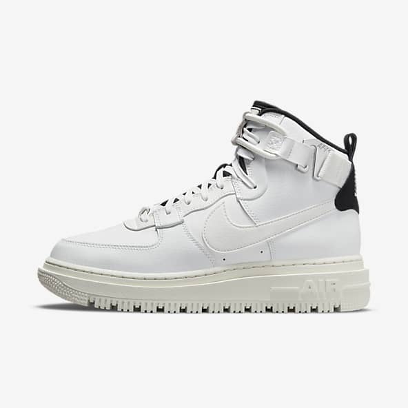 White Air Force 1 High Top Shoes. Nike CA